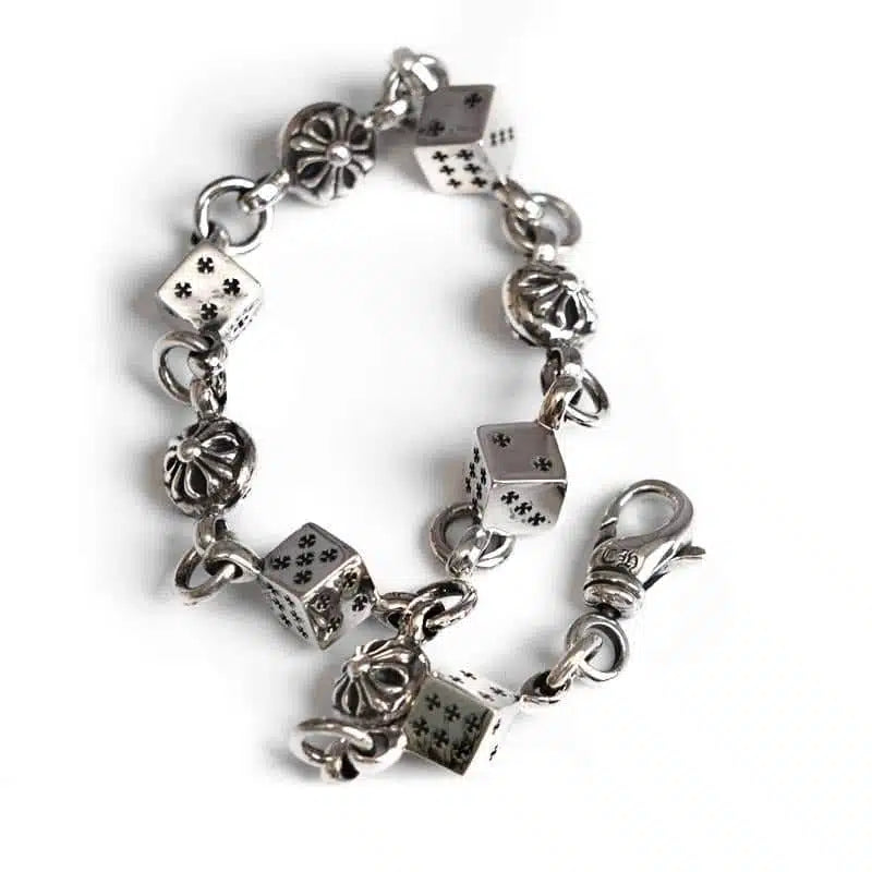 クロムハーツ DICE AND CROSSBALL BRACELET -4