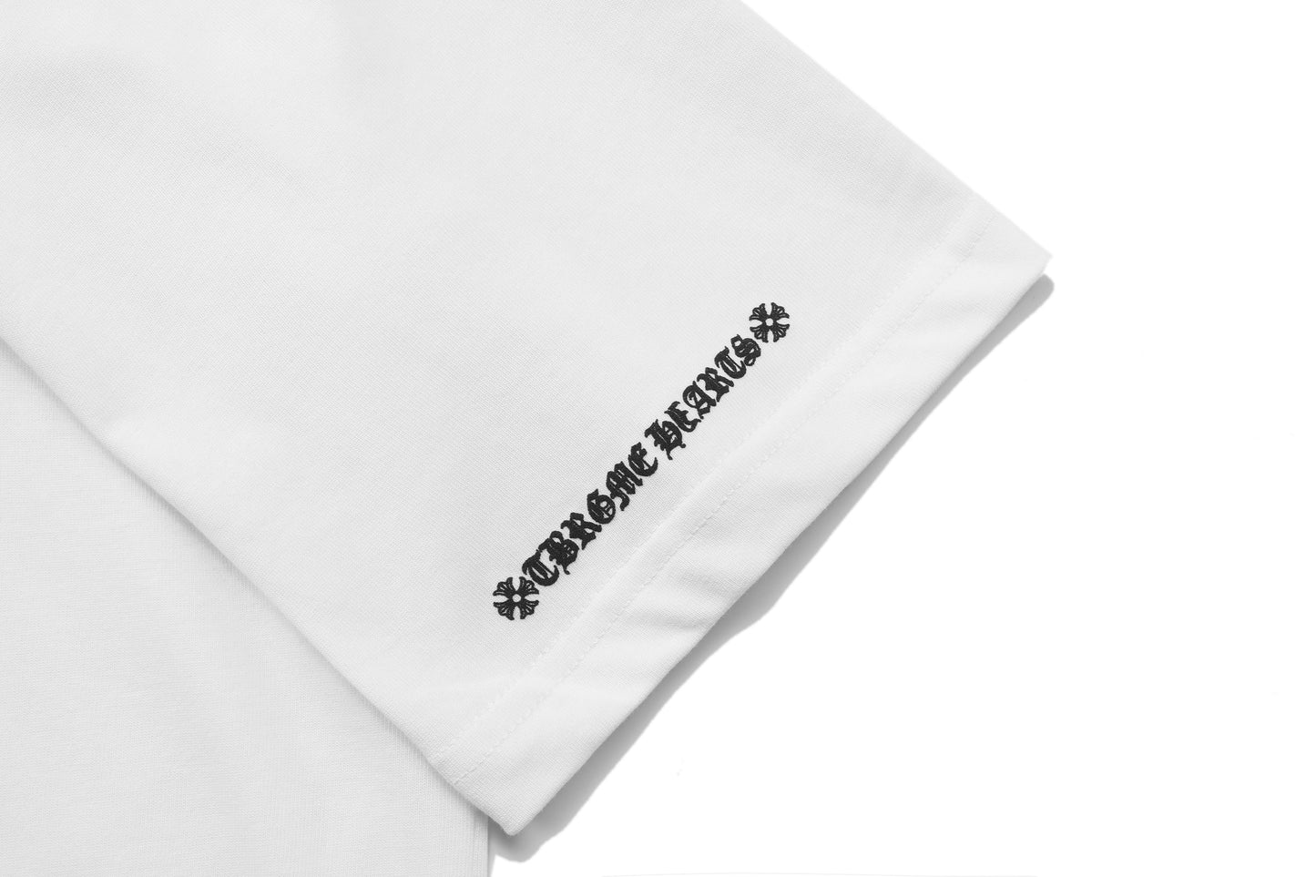 クロムハーツ サンスクリット ポケット＆ネック レタープリント Tシャツ TB02