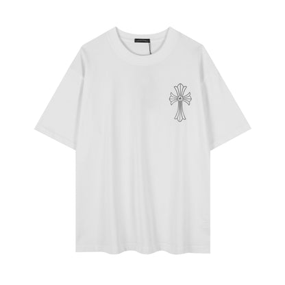 クロムハーツ ファイヤーワーク ラインストーン クルーネック Tシャツ 2623