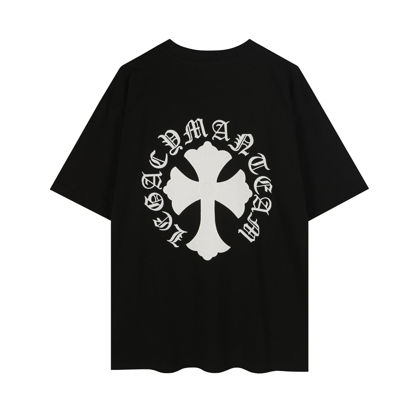 クロムハーツ リング クロス フローラル 刺繍 ヴィンテージ ゴシック Tシャツ 2604
