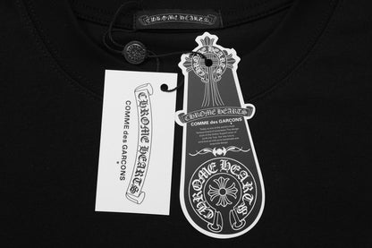 クロムハーツ ファイヤーワーク ラインストーン クルーネック Tシャツ 2623