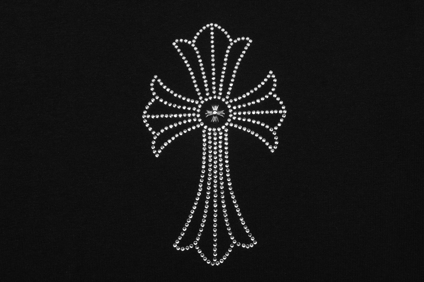 クロムハーツ ファイヤーワーク ラインストーン クルーネック Tシャツ 2623