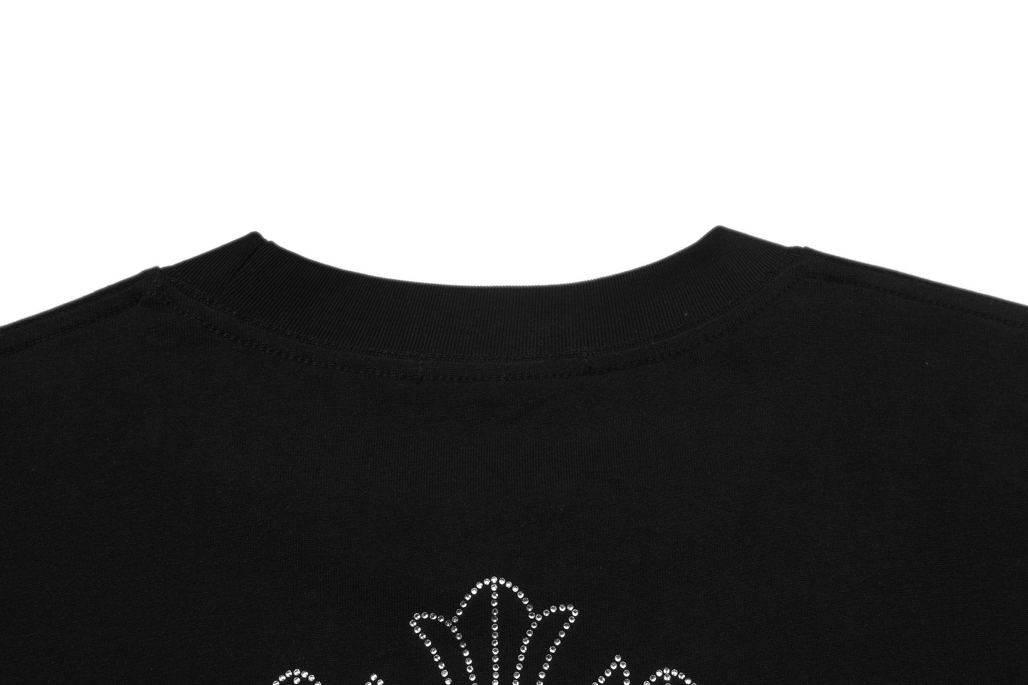 クロムハーツ ファイヤーワーク ラインストーン クルーネック Tシャツ 2623
