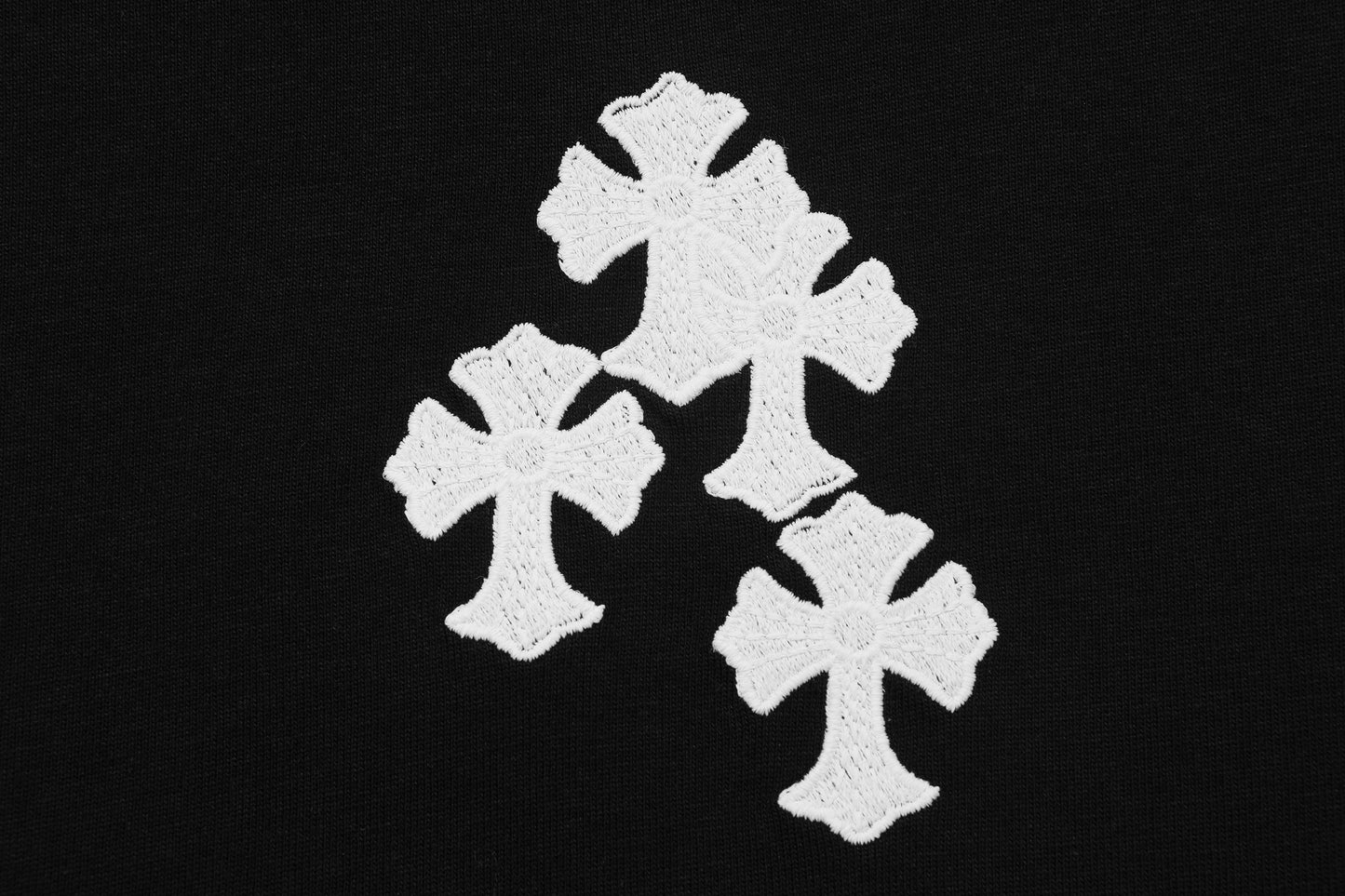 クロムハーツ リング クロス フローラル 刺繍 ヴィンテージ ゴシック Tシャツ 2604