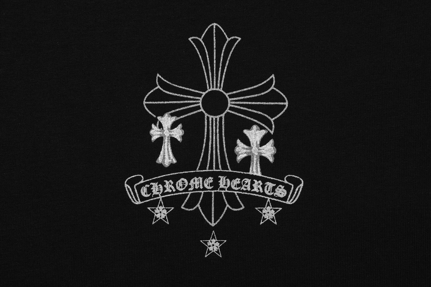 クロムハーツ リフレクティブ シルバーグレー フローラルクロス ヴィンテージウォッシュ Tシャツ 2626