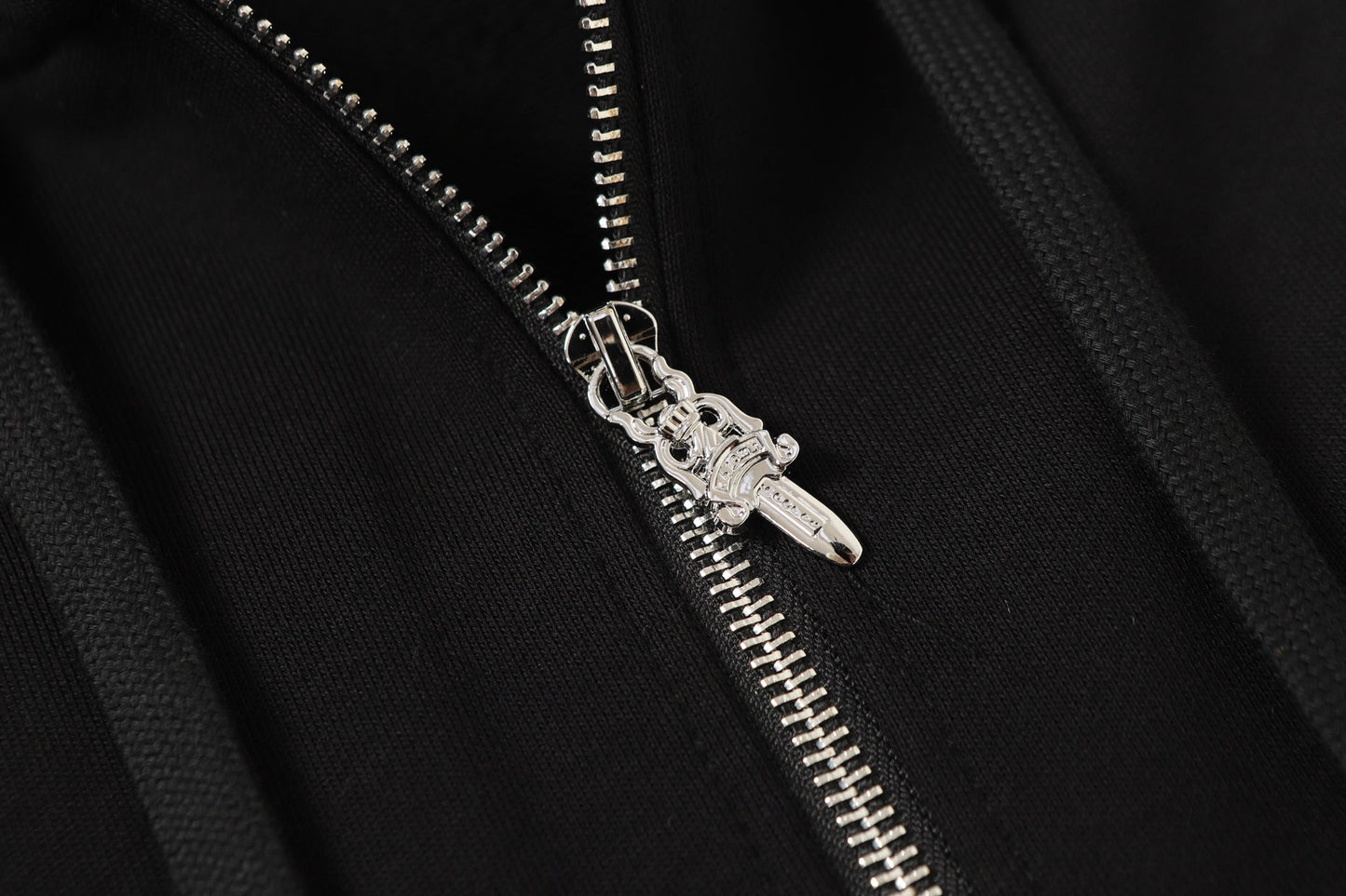 Chrome Hearts カラフルラインストーンパーカー - ブラック ゴシック ストリート スウェットシャツ 2608
