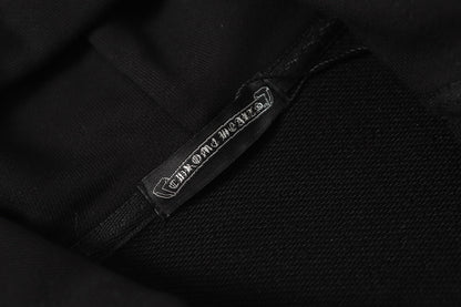 Chrome Hearts カラフルラインストーンパーカー - ブラック ゴシック ストリート スウェットシャツ 2608