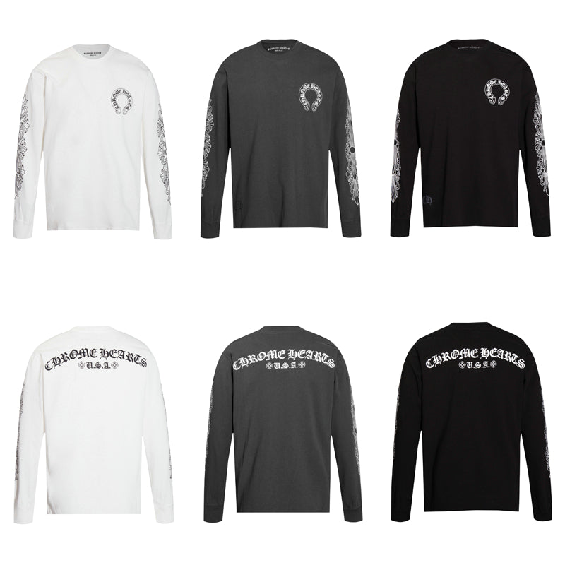 クロムハーツ メンズ長袖Tシャツ スウェット K8005