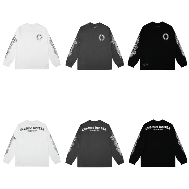 クロムハーツ メンズ長袖Tシャツ スウェット K8005