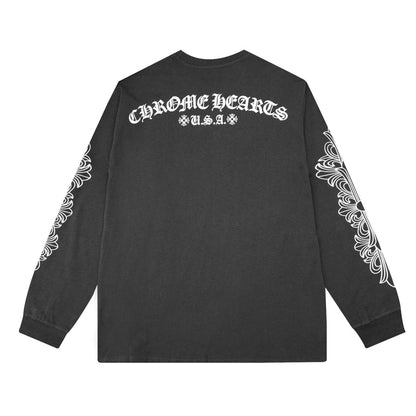 クロムハーツ メンズ長袖Tシャツ スウェット K8005