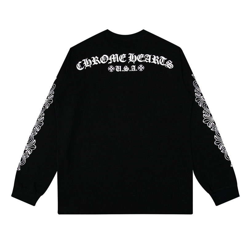 クロムハーツ メンズ長袖Tシャツ スウェット K8005