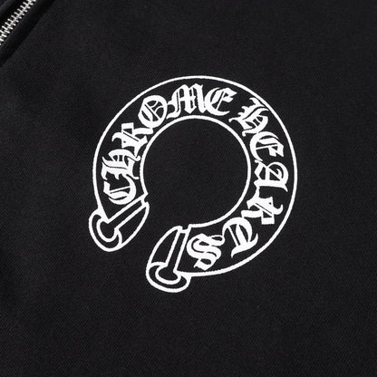 クロムハーツ パーカー - ブラックスタイル 刺繍入りスウェットシャツ 851