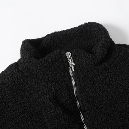 クロムハーツ ホースシュー 刺繍 シェルパジャケット - ブラック クリーム ゴシックコート 825
