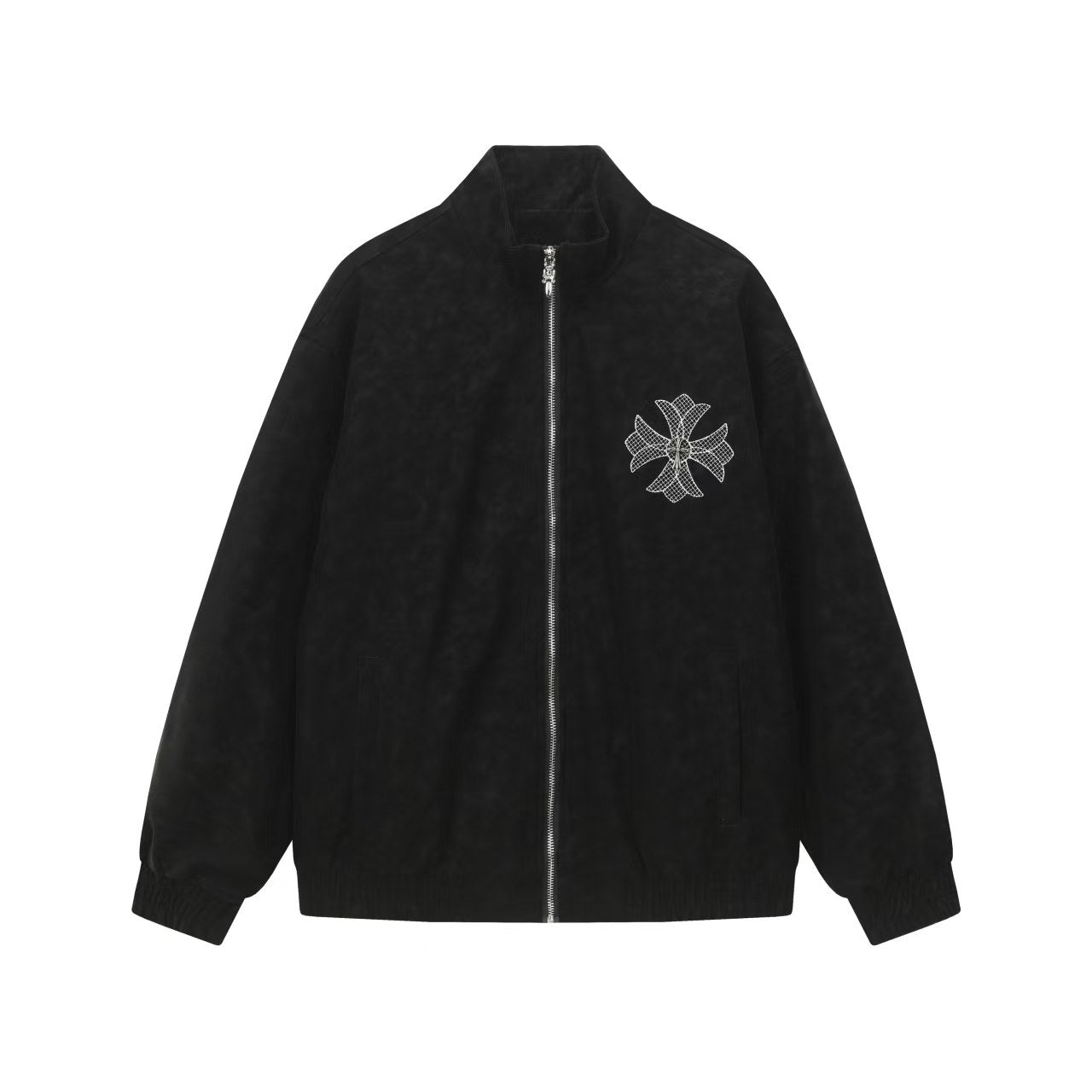 Chrome Hearts ホースシュー クロスジャケット - ブラック ストリート 刺繍コート 8800