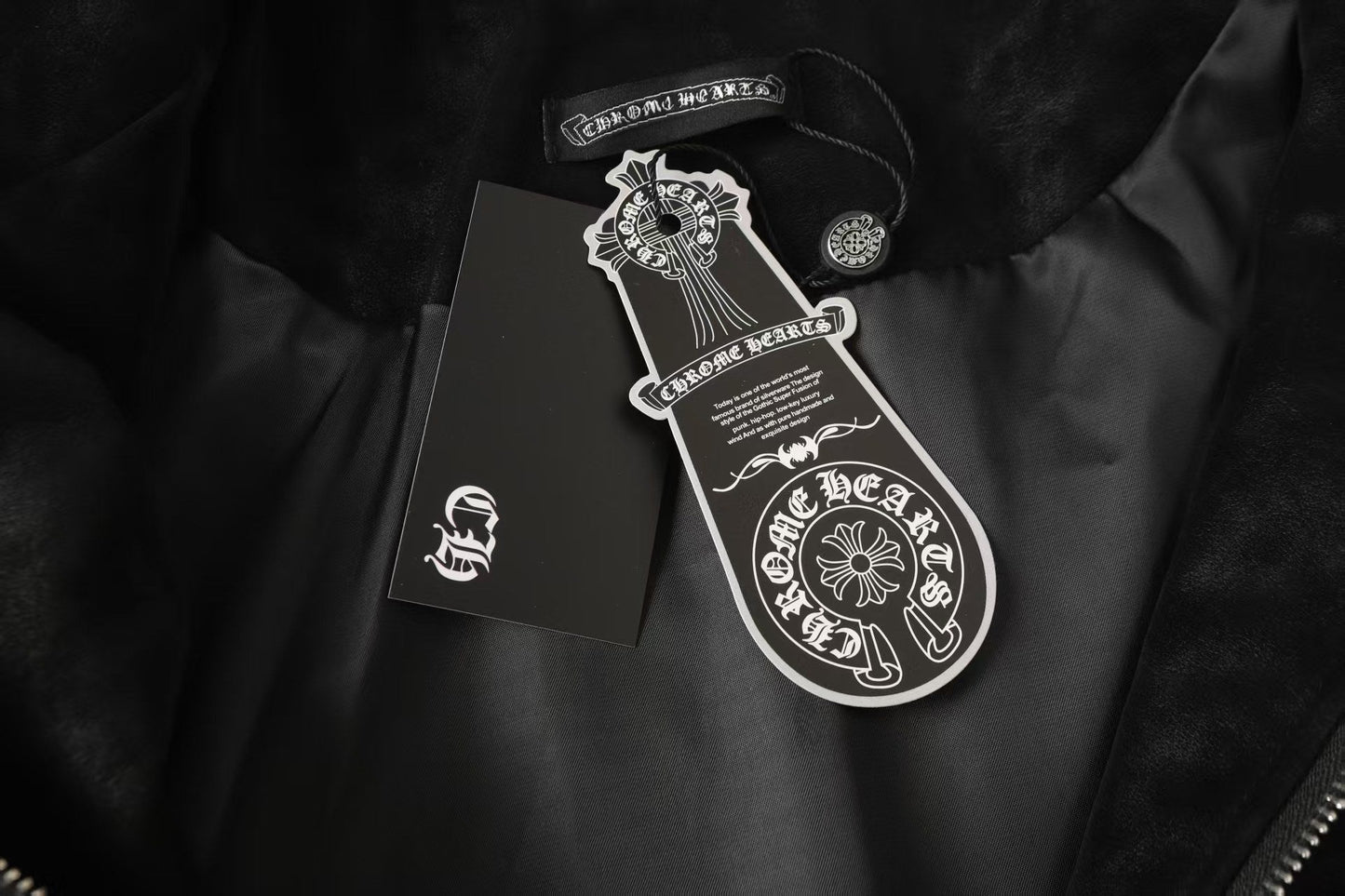 Chrome Hearts ホースシュー クロスジャケット - ブラック ストリート 刺繍コート 8800