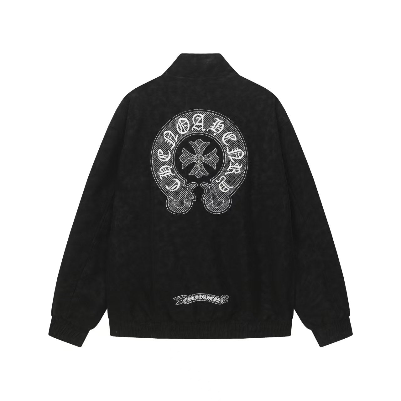 Chrome Hearts ホースシュー クロスジャケット - ブラック ストリート 刺繍コート 8800