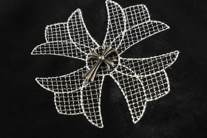 Chrome Hearts ホースシュー クロスジャケット - ブラック ストリート 刺繍コート 8800