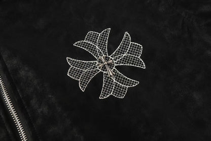 Chrome Hearts ホースシュー クロスジャケット - ブラック ストリート 刺繍コート 8800