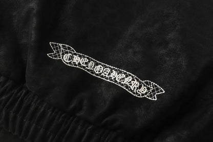Chrome Hearts ホースシュー クロスジャケット - ブラック ストリート 刺繍コート 8800