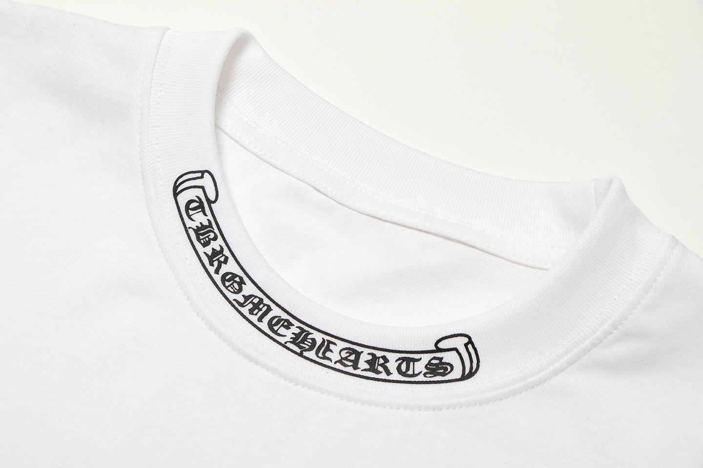 Chrome Hearts クロス メタル デニム スプライス ショートスリーブ Tシャツ TB14