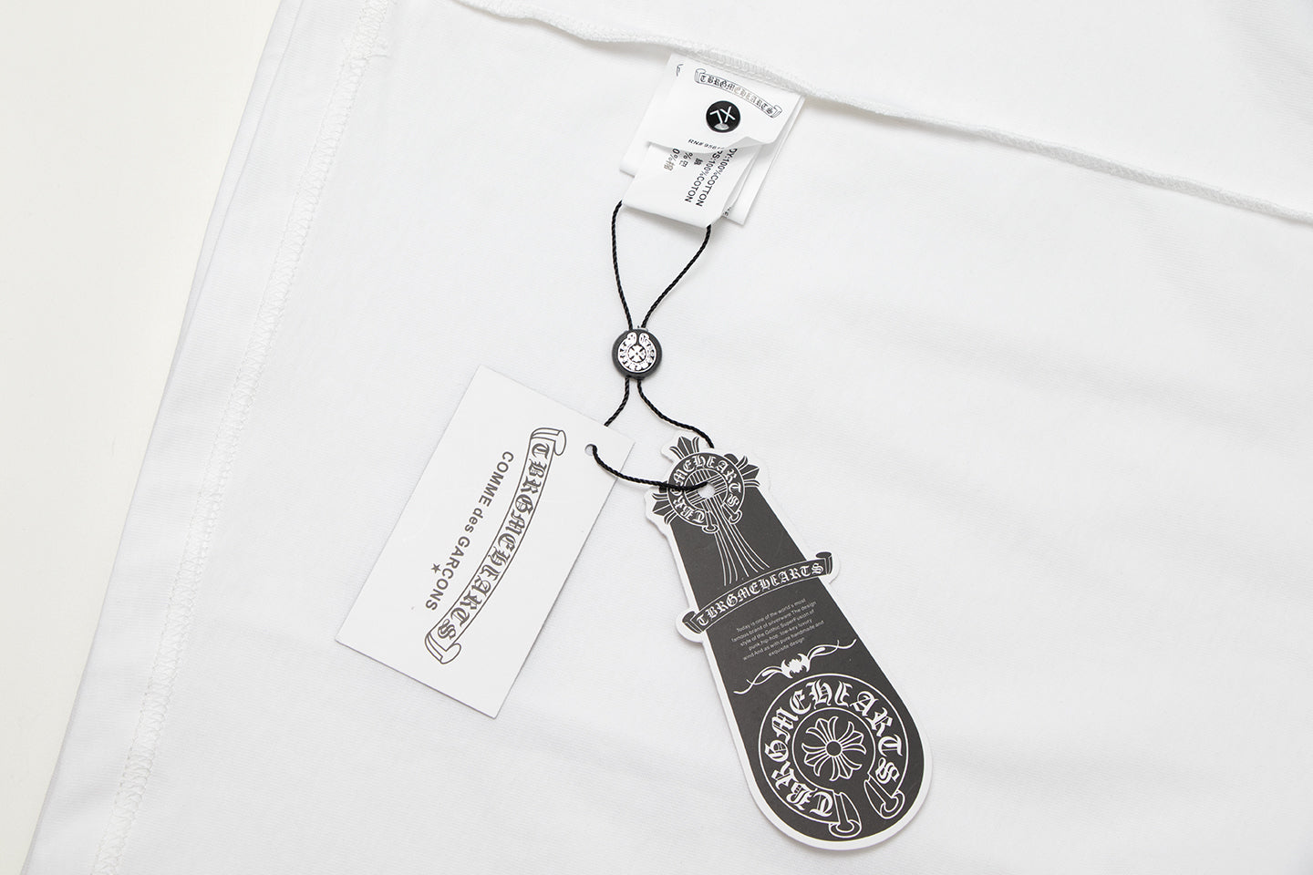 Chrome Hearts クロス メタル デニム スプライス ショートスリーブ Tシャツ TB14