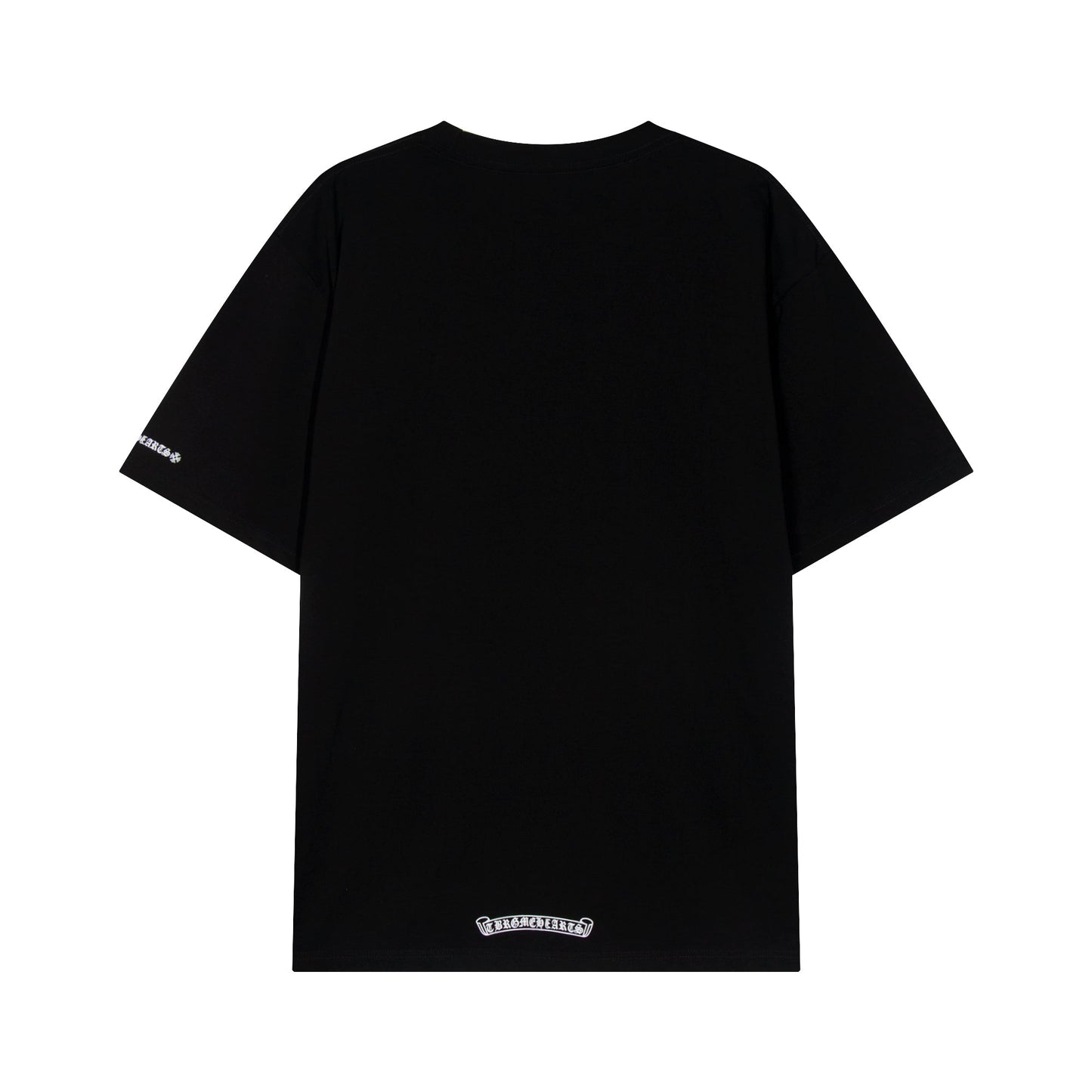 クロムハーツ サンスクリット ポケット＆ネック レタープリント Tシャツ TB02