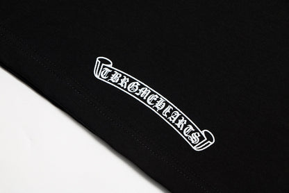 クロムハーツ サンスクリット ポケット＆ネック レタープリント Tシャツ TB02