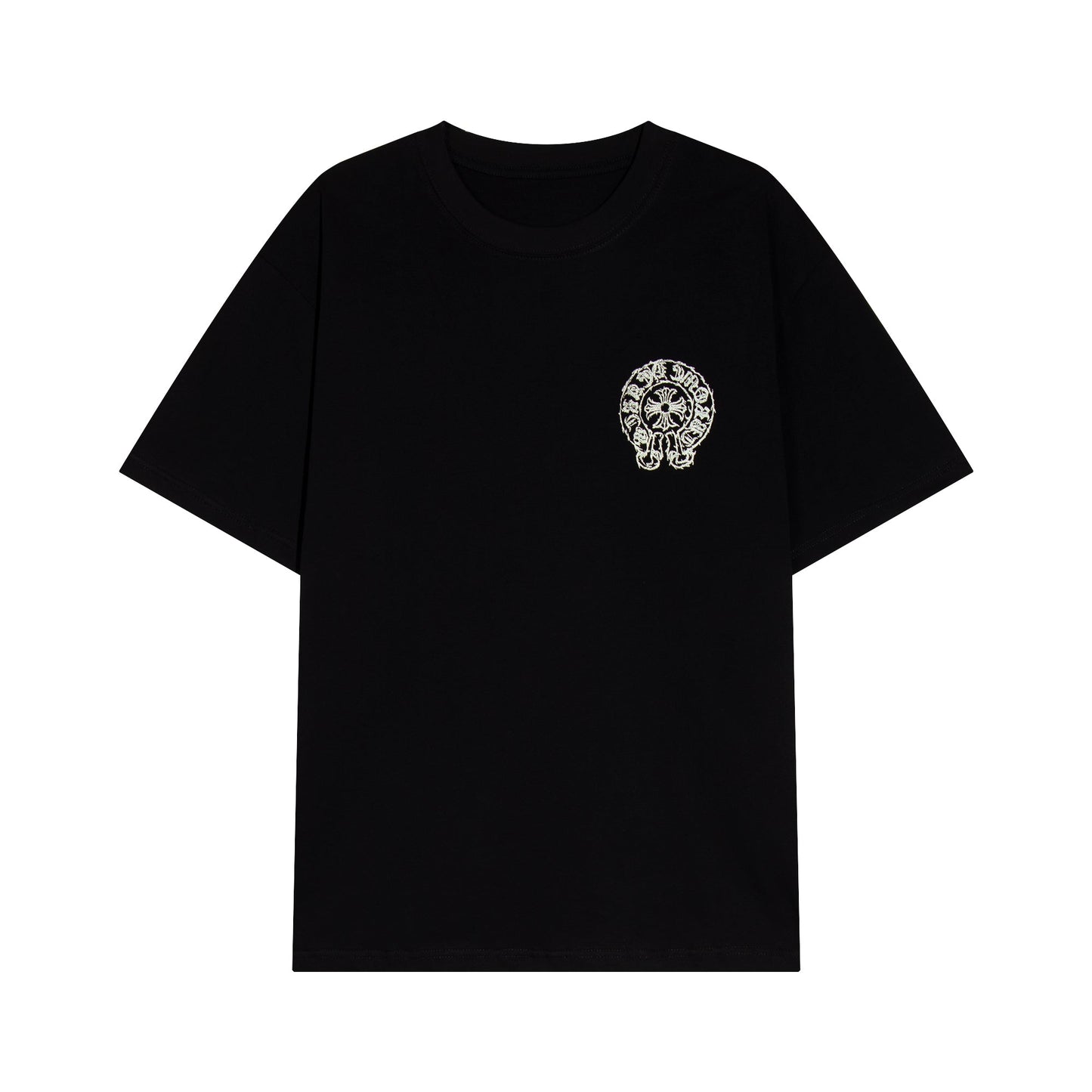 クロムハーツ サンスクリット ホースシュー クロス Tシャツ TB36