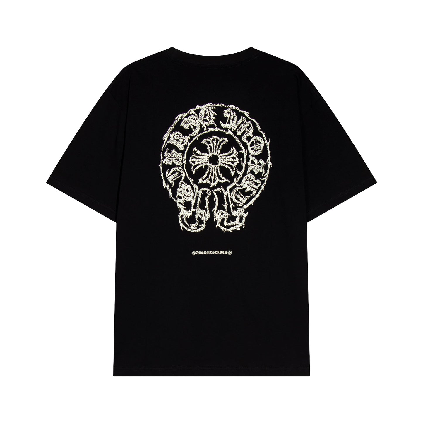 クロムハーツ サンスクリット ホースシュー クロス Tシャツ TB36