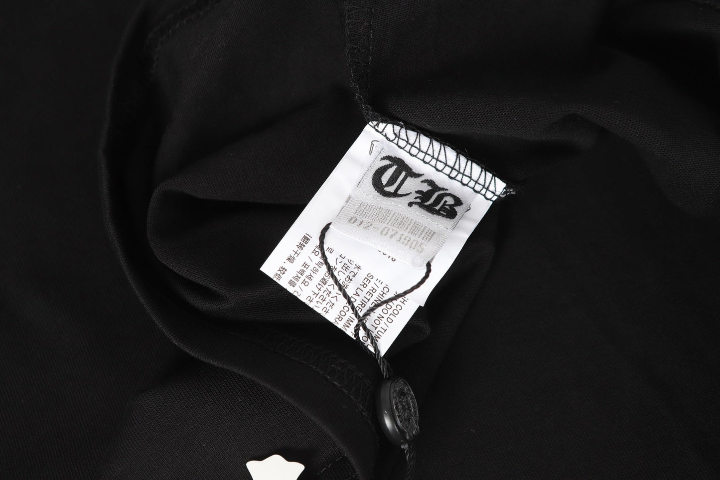 クロムハーツ ロゴ フラッグ 長袖 Tシャツ - ブラック ホワイト ゴシック ストリート Tシャツ K2126