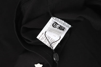クロムハーツ ロゴ フラッグ 長袖 Tシャツ - ブラック ホワイト ゴシック ストリート Tシャツ K2126