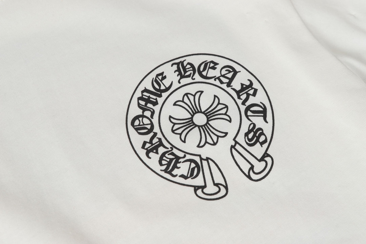 クロムハーツ ロゴ フラッグ 長袖 Tシャツ - ブラック ホワイト ゴシック ストリート Tシャツ K2126
