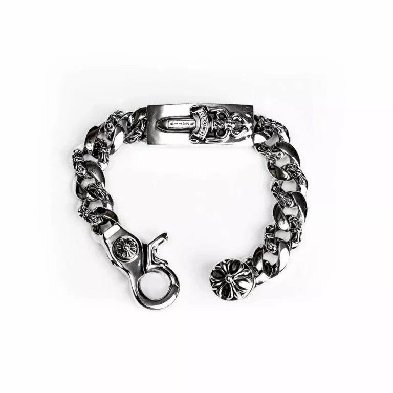 クロムハーツ ダガーIDファンシーリンク クリップブレスレット -6