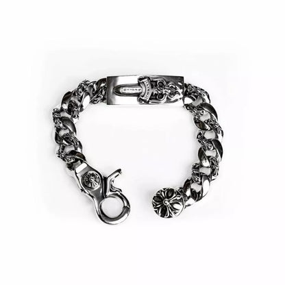 クロムハーツ ダガーIDファンシーリンク クリップブレスレット -6